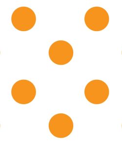 Orange on White